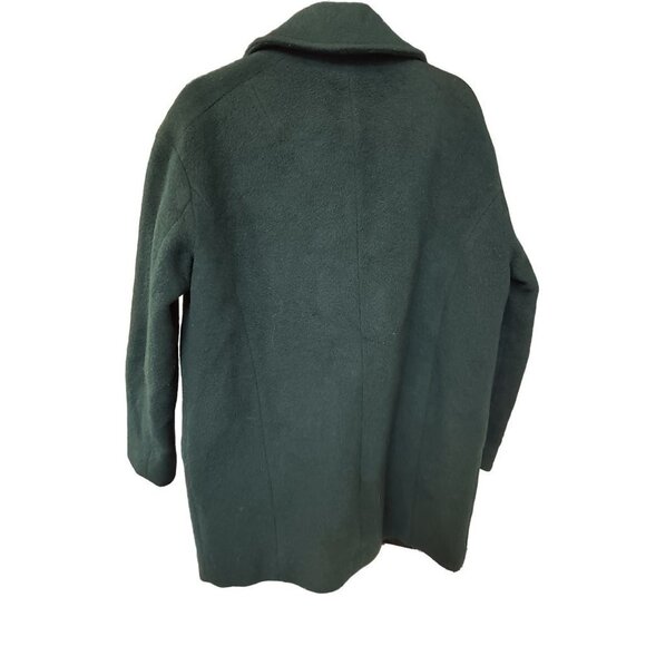Banana Republic Cocoon Coat  Hunter Green Wool Mohair Preppy Classic Size Small‎ - Picture 4 of 6